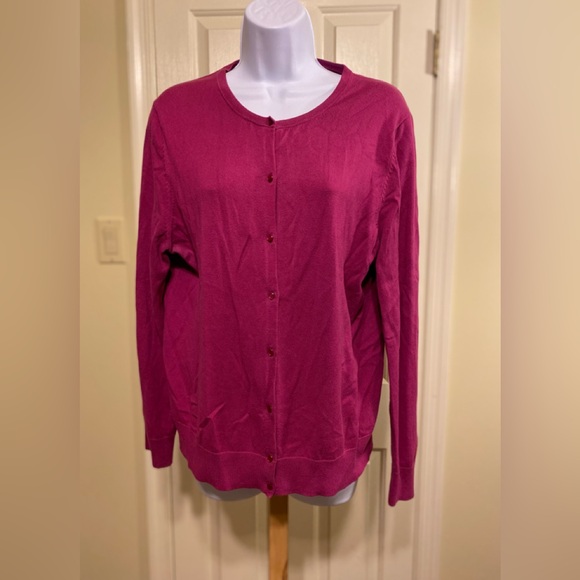 LOFT Sweaters - LOFT - Woman’s violet cardigan sweater, Size: XL